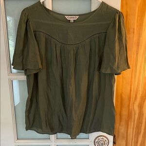 Nanette Lepore Forest Green Blouse